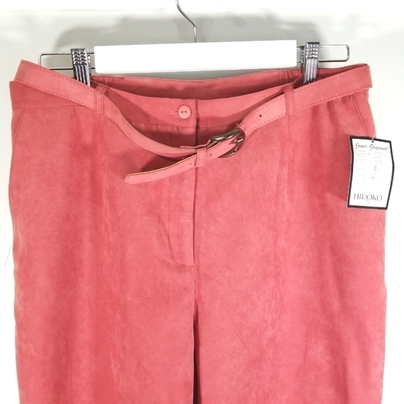 Vintage Hiroko Canada Salmon Velour High Waisted Pants - Picture 3 of 6